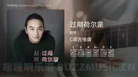 过期荷尔蒙 赵照 吉他谱C调简单版