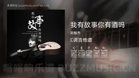 我有故事你有酒吗 郑智杰 吉他谱C调简单版