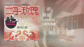 命运 二手玫瑰乐队 吉他谱C调简单版