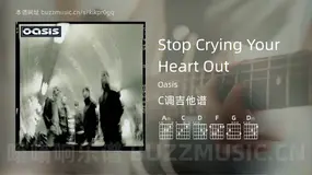 Stop Crying Your Heart Out吉他谱C调 Oasis 简单版