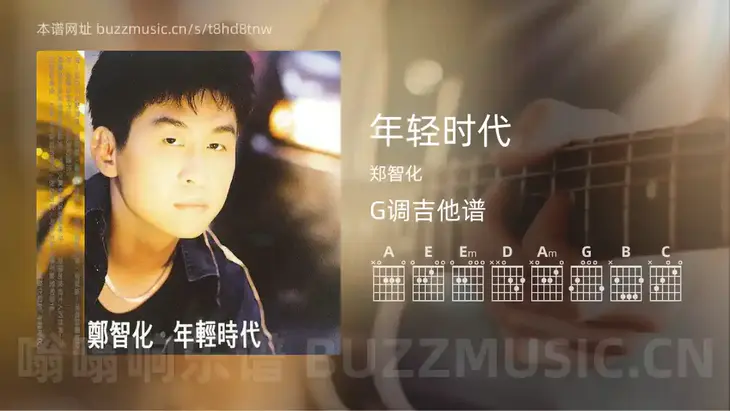 年轻时代 郑智化 吉他谱G调简单版