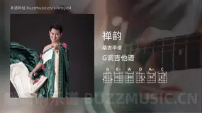 禅韵 桑吉平措 吉他谱G调简单版