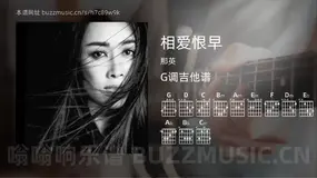 相爱恨早吉他谱G调 那英 简单版