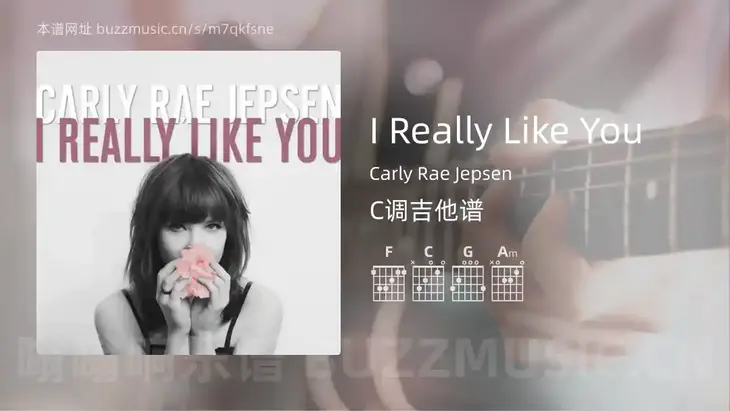 I Really Like You吉他谱C调 Carly Rae Jepsen 简单版
