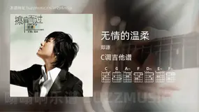 无情的温柔 郑源 吉他谱C调简单版