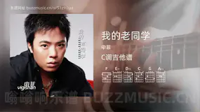 我的老同学 申菲 吉他谱C调简单版