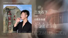 三生石下 大欢 吉他谱G调简单版