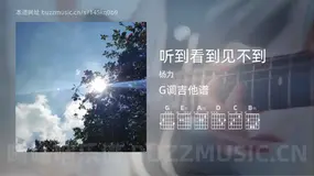 听到看到见不到 杨力 吉他谱G调简单版