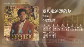 我和我追逐的梦 刘德华 吉他谱C调简单版