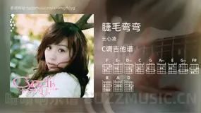 睫毛弯弯吉他谱C调 王心凌 简单版