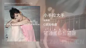 小手拉大手 梁静茹 吉他谱C调简单版
