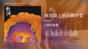 南京路上的心碎少女吉他谱C调 何大河 简单版