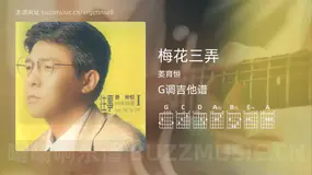梅花三弄 姜育恒 吉他谱G调简单版