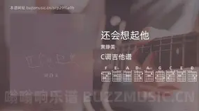 还会想起他 黄静美 吉他谱C调简单版
