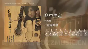 命中注定吉他谱C调 韩真真 简单版