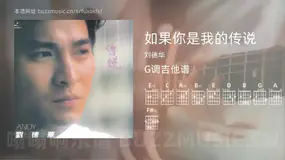 如果你是我的传说 刘德华 吉他谱G调简单版