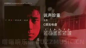 说声珍重 王杰 吉他谱C调简单版