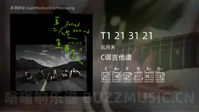 T1 21 31 21 五月天 吉他谱C调简单版