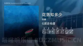 花落知多少 倪健 吉他谱G调简单版