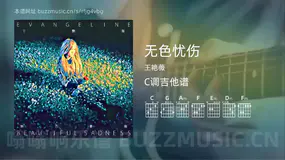 无色忧伤 王艳薇 吉他谱C调简单版