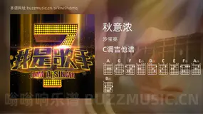 秋意浓 沙宝亮 吉他谱C调简单版