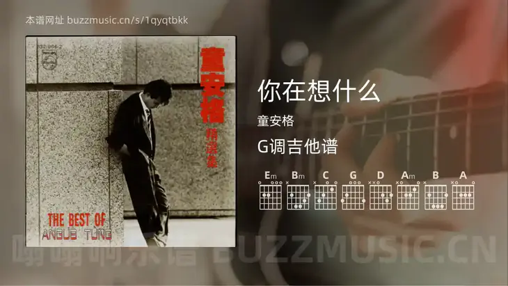 你在想什么吉他谱G调 童安格 简单版
