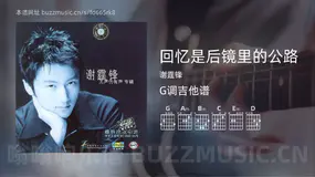 回忆是后镜里的公路吉他谱G调 谢霆锋 简单版