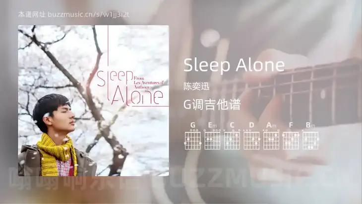 Sleep Alone吉他谱G调 陈奕迅 简单版