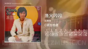 渔火闪闪 区瑞强 吉他谱C调简单版