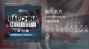 飘向北方吉他谱C调 尤长靖,那吾克热-NW 简单版