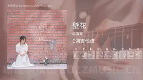 壁花 陈雪凝 吉他谱C调简单版
