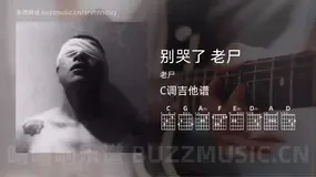 别哭了 老尸 老尸 吉他谱C调简单版
