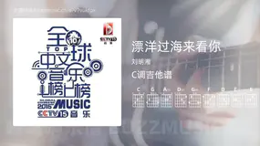 漂洋过海来看你 刘明湘 吉他谱C调简单版