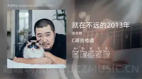 就在不远的2013年 宋冬野 吉他谱C调简单版