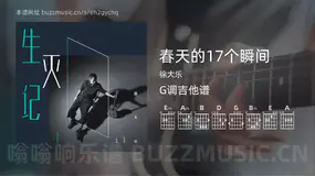 春天的17个瞬间 徐大乐 吉他谱G调简单版
