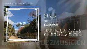 别问我 老田 吉他谱G调简单版