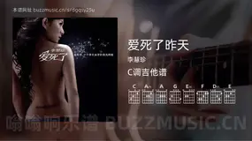 爱死了昨天 李慧珍 吉他谱C调简单版