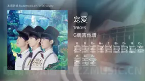 宠爱 TFBOYS 吉他谱G调简单版
