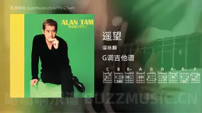 遥望 谭咏麟 吉他谱G调简单版