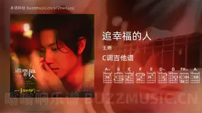 追幸福的人 王晰 吉他谱C调简单版