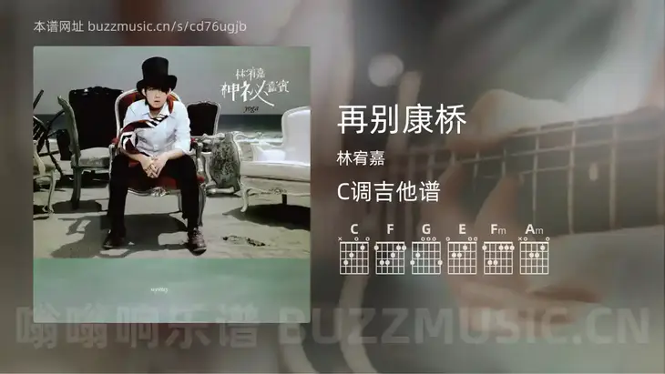 再别康桥吉他谱C调 林宥嘉 简单版