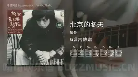 北京的冬天 郁冬 吉他谱G调简单版