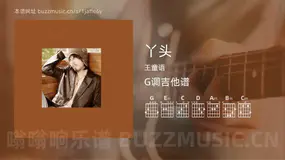 丫头 王童语 吉他谱G调简单版