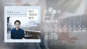不负春光 张羿凡 吉他谱G调简单版