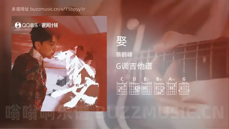 娶 蔡鹤峰 吉他谱G调简单版