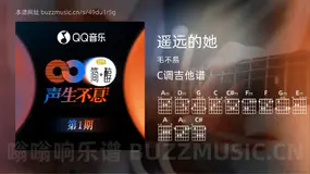 遥远的她 毛不易 吉他谱C调简单版