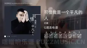 可惜我是一个平凡的人吉他谱G调 付豪 简单版