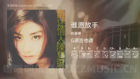谁愿放手 陈慧琳 吉他谱G调简单版