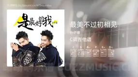 最美不过初相见 孙子涵 吉他谱C调简单版