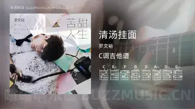 清汤挂面 罗文裕 吉他谱C调简单版